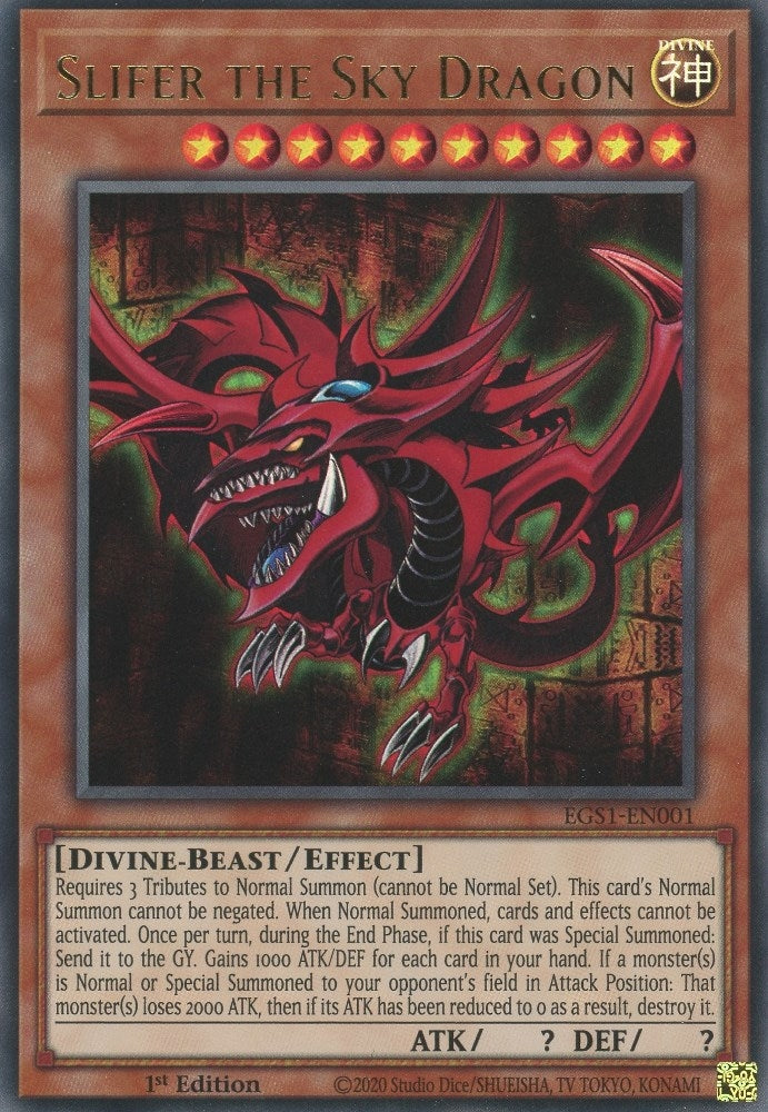 Slifer the Sky Dragon (EGS1-EN001)  Ultra Rare
