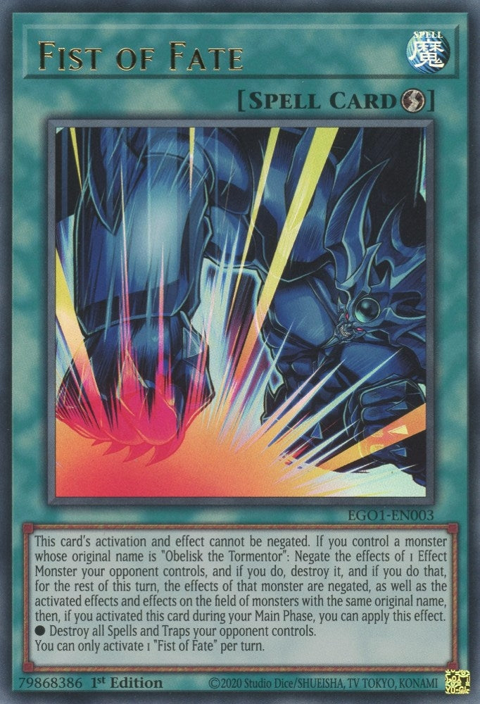 Fist of Fate (EGO1-EN003)  Ultra Rare
