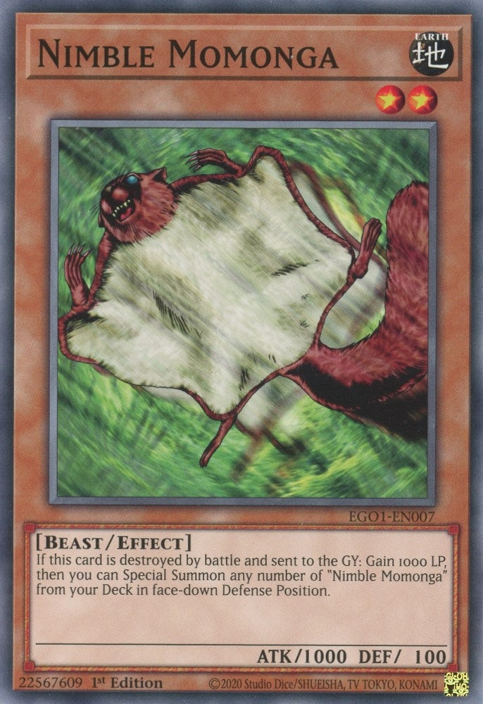 Nimble Momonga (EGO1-EN007)  Common