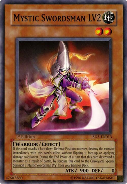 Mystic Swordsman LV2 (SD5-EN013) Common