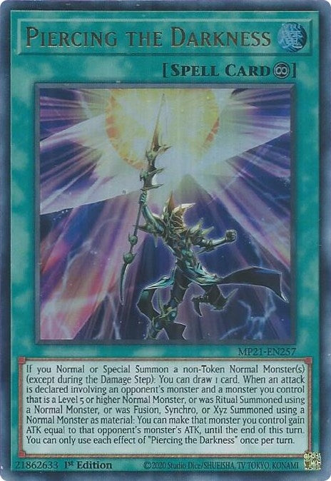 Piercing the Darkness (MP21-EN257) Ultra Rare