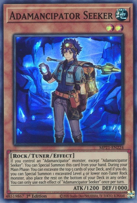 Adamancipator Seeker (MP21-EN224) Super Rare