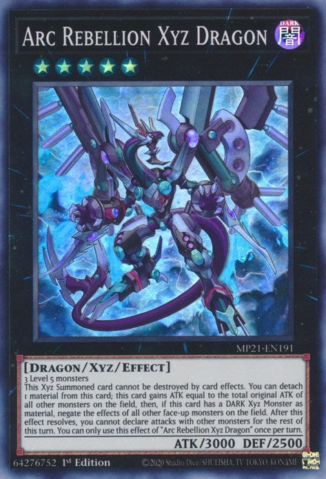 Arc Rebellion Xyz Dragon (MP21-EN191) Super Rare