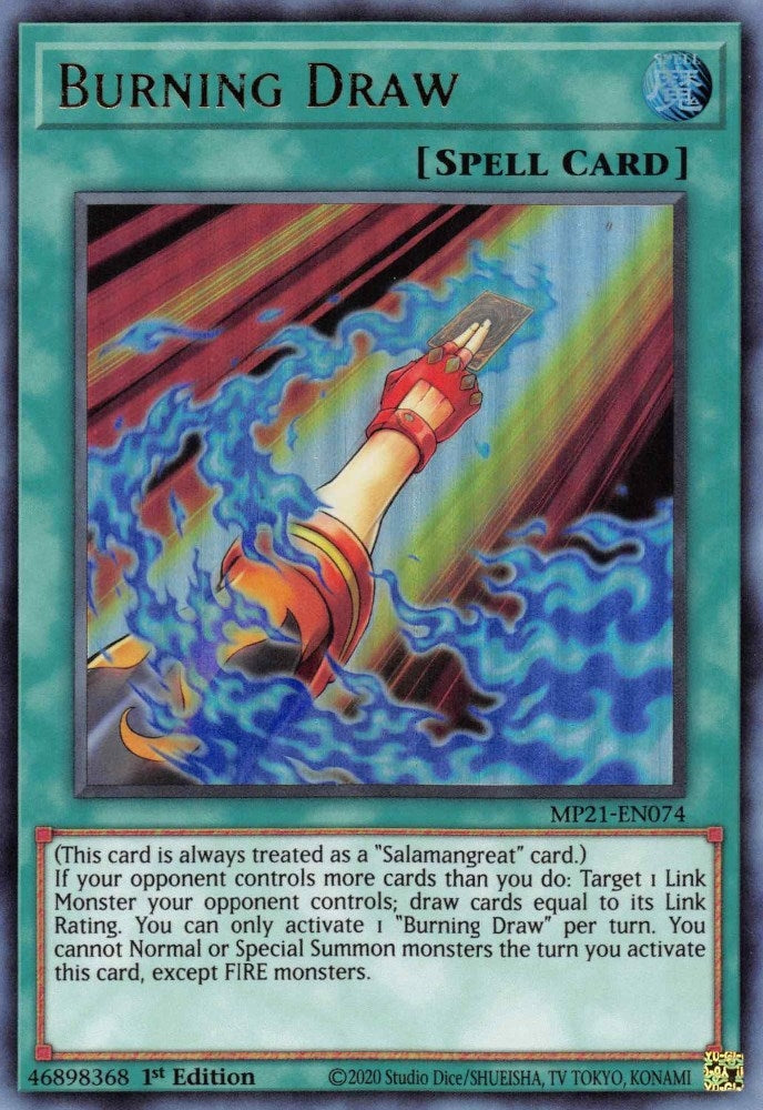 Burning Draw (MP21-EN074) Ultra Rare