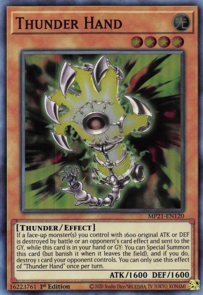Thunder Hand (MP21-EN120) Super Rare