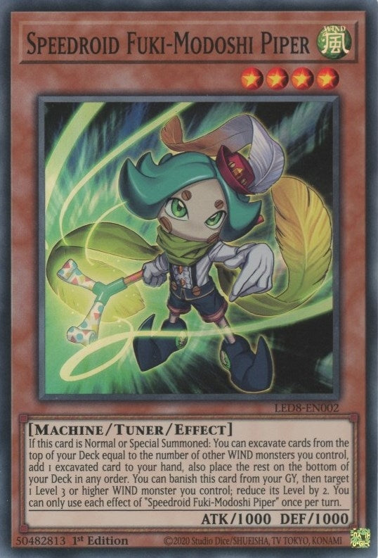 Speedroid Fuki-Modoshi Piper (LED8-EN002)  Super Rare