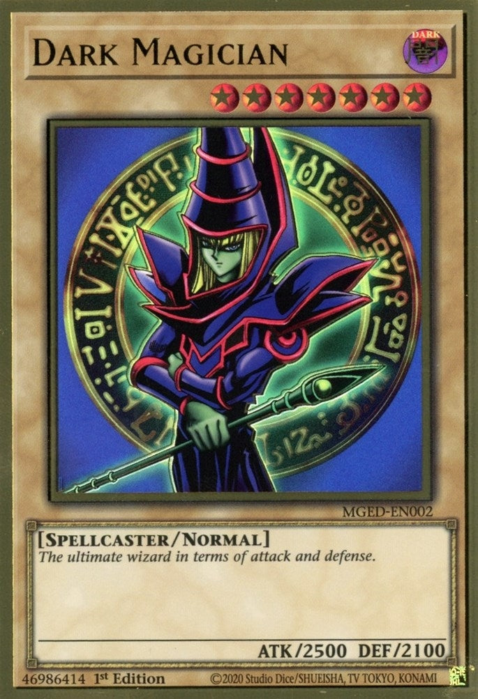 Dark Magician (MGED-EN002)  Premium Gold Rare