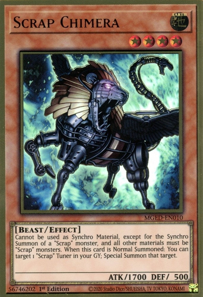 Scrap Chimera (MGED-EN010)  Premium Gold Rare