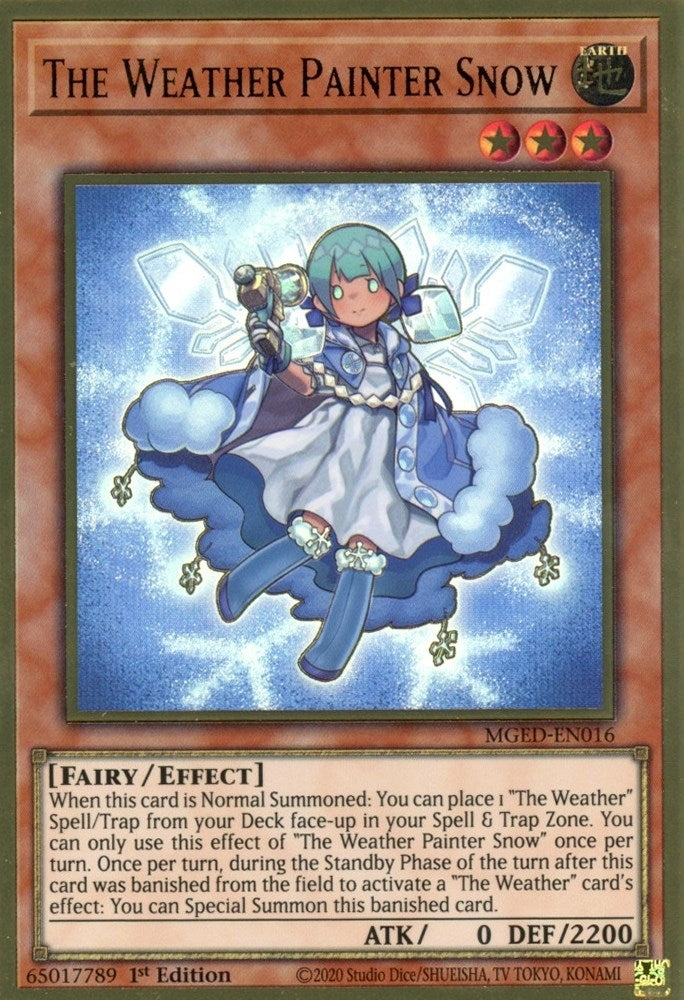 The Weather Painter Snow (MGED-EN016)  Premium Gold Rare
