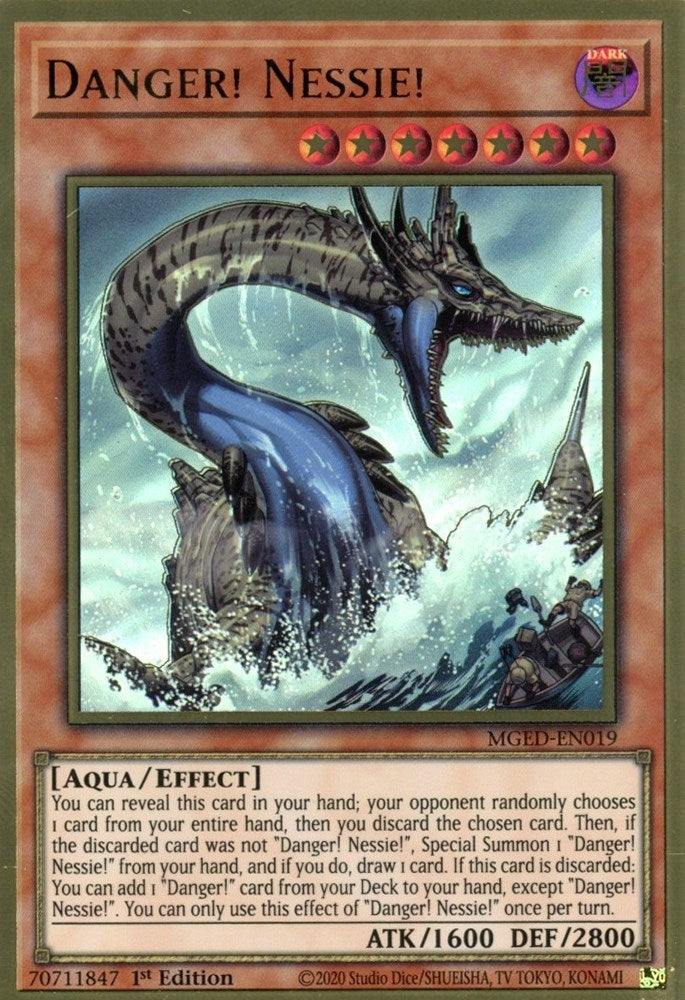 Danger! Nessie! (MGED-EN019)  Premium Gold Rare