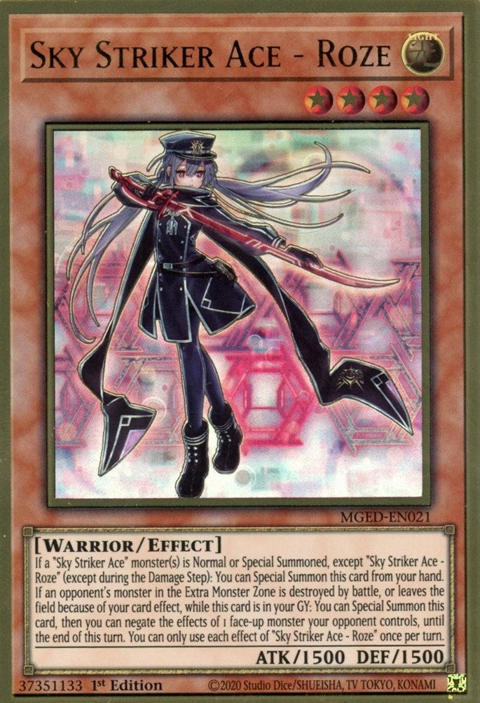 Sky Striker Ace - Roze (MGED-EN021)  Premium Gold Rare