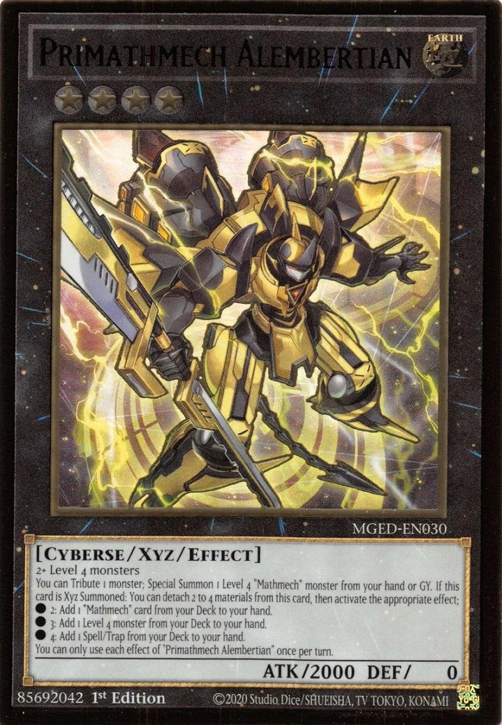 Primathmech Alembertian (MGED-EN030)  Premium Gold Rare