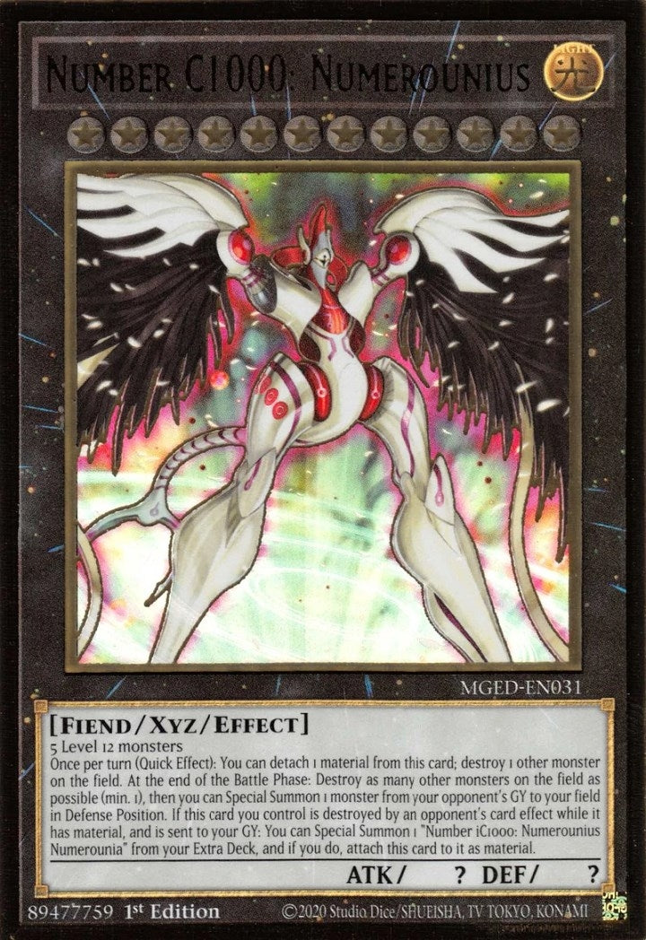 Number C1000: Numerounius (MGED-EN031)  Premium Gold Rare