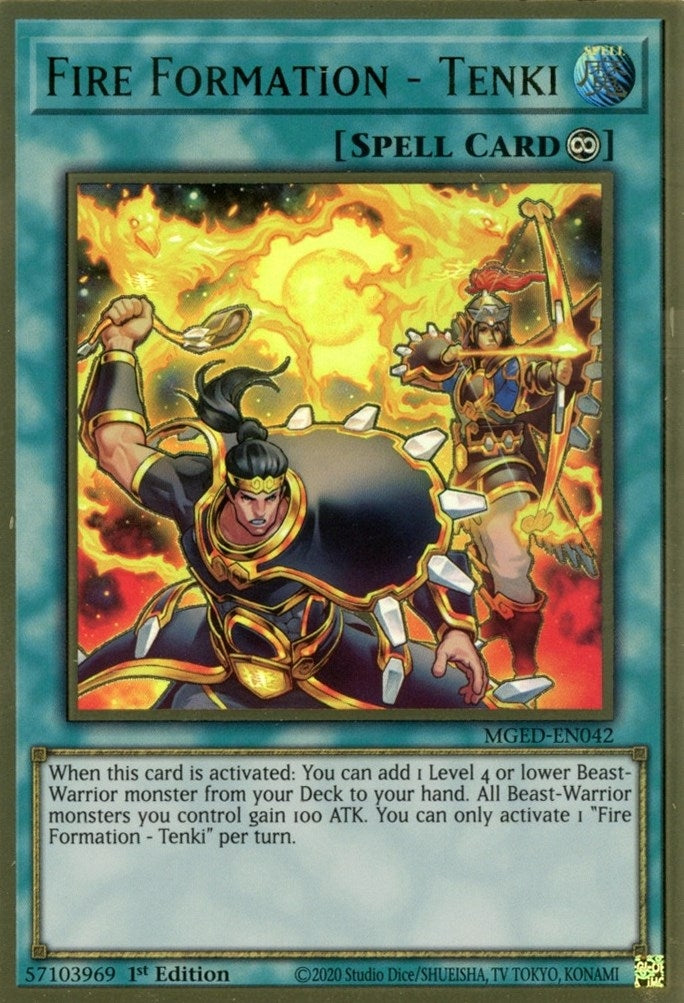 Fire Formation - Tenki (MGED-EN042)  Premium Gold Rare