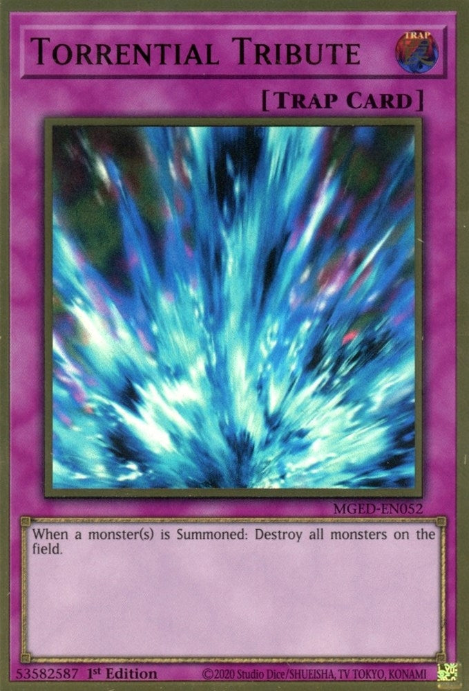 Torrential Tribute (MGED-EN052)  Premium Gold Rare