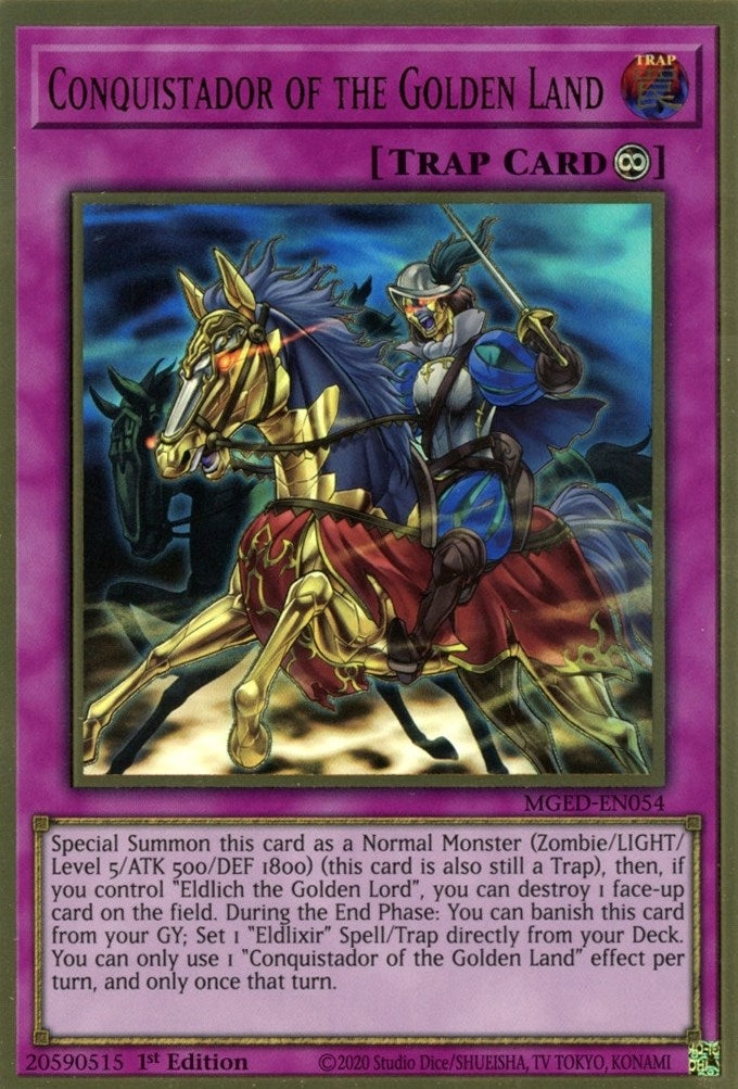 Conquistador of the Golden Land (MGED-EN054) Premium Gold Rare