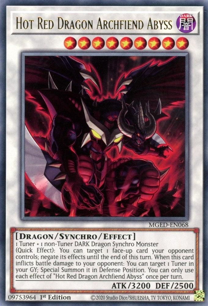 Hot Red Dragon Archfiend Abyss (MGED-EN068)  Rare