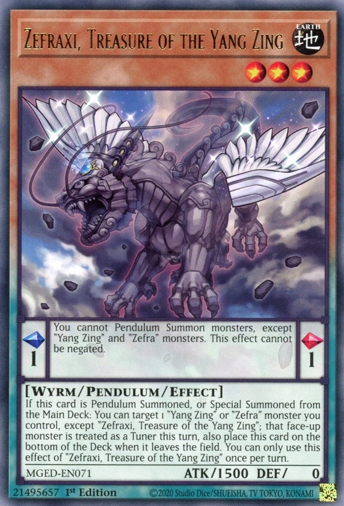 Zefraxi, Treasure of the Yang Zing (MGED-EN071)  Rare