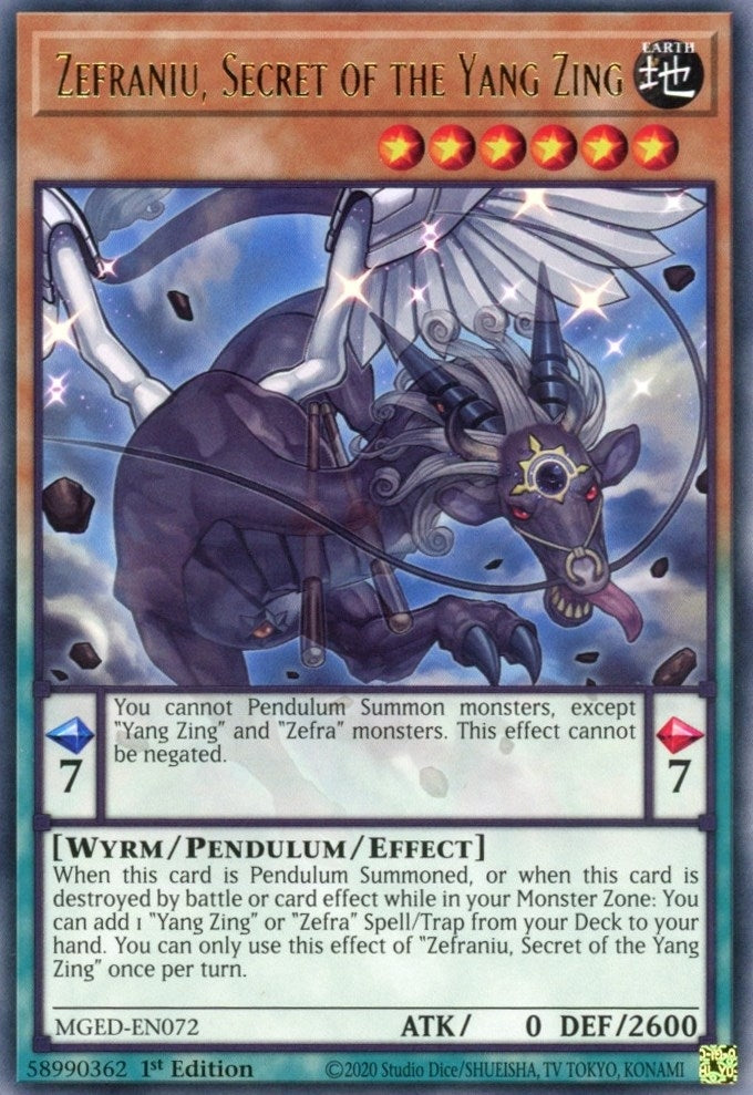 Zefraniu, Secret of the Yang Zing (MGED-EN072)  Rare