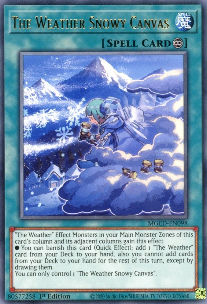 The Weather Snowy Canvas (MGED-EN098)  Rare