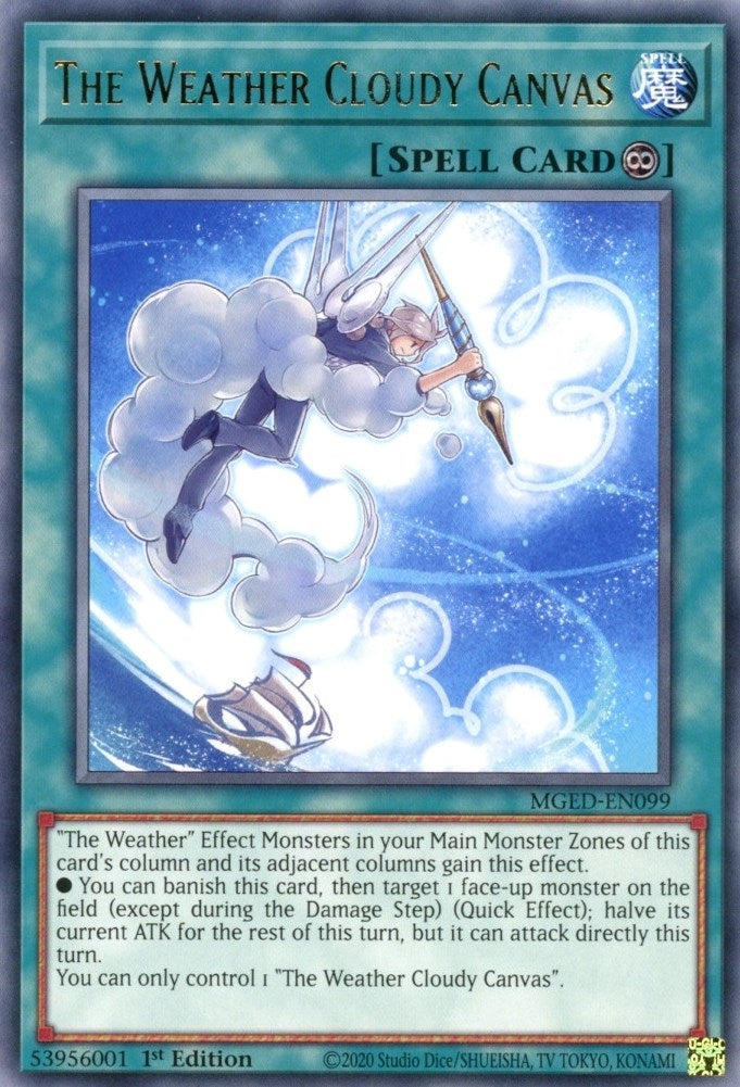 The Weather Cloudy Canvas (MGED-EN099)  Rare
