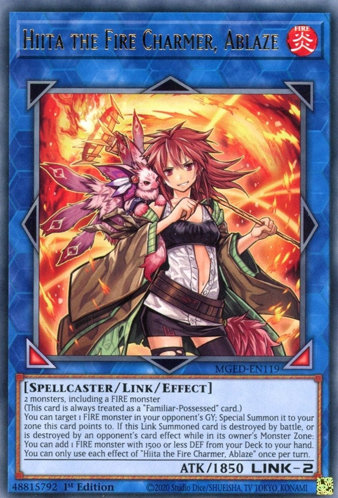 Hiita the Fire Charmer, Ablaze (MGED-EN119)  Rare