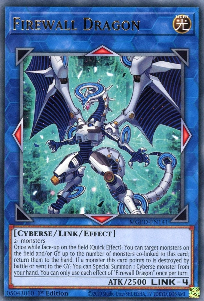 Firewall Dragon (Teal Original Art) (MGED-EN141)  Rare