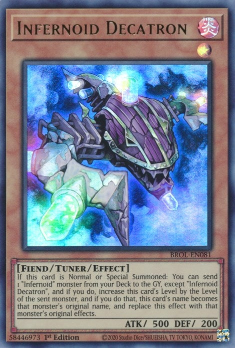 Infernoid Decatron (BROL-EN081)  Ultra Rare
