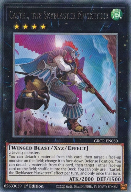 Castel, the Skyblaster Musketeer (GRCR-EN050) Rare
