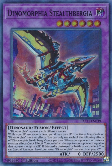 Dinomorphia Stealthbergia (BACH-EN039) Super Rare