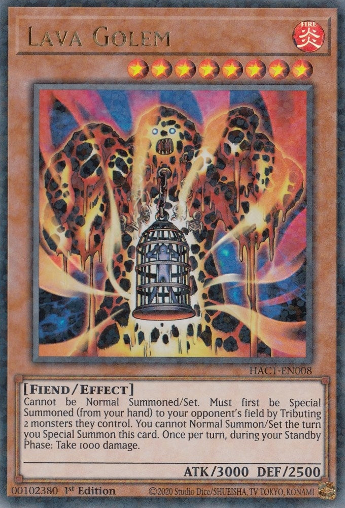 Lava Golem (HAC1-EN008) Duel Terminal Technology Ultra Rare
