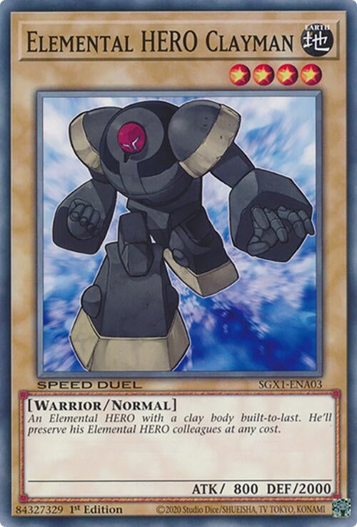 Elemental HERO Clayman (SGX1-ENA03) Common