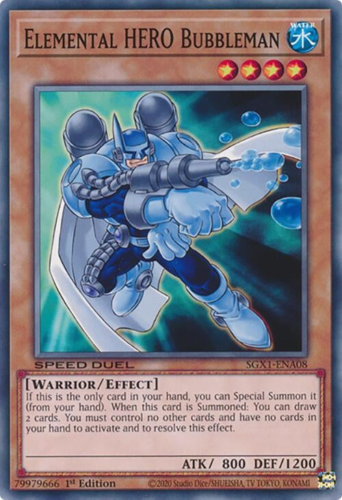 Elemental HERO Bubbleman (SGX1-ENA08) Common