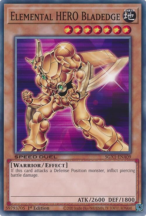 Elemental HERO Bladedge (SGX1-ENA09) Common