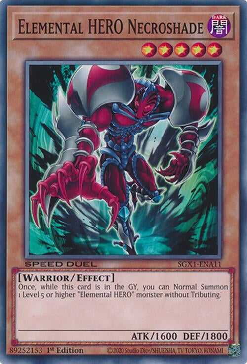 Elemental HERO Necroshade (SGX1-ENA11) Common