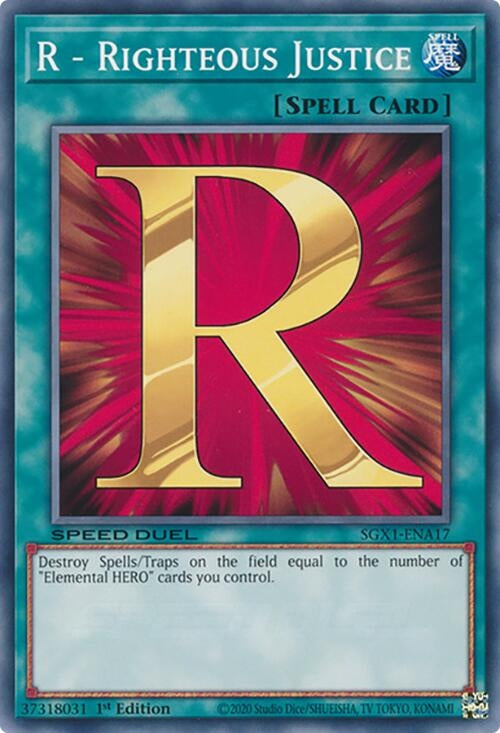 R - Righteous Justice (SGX1-ENA17)  Common