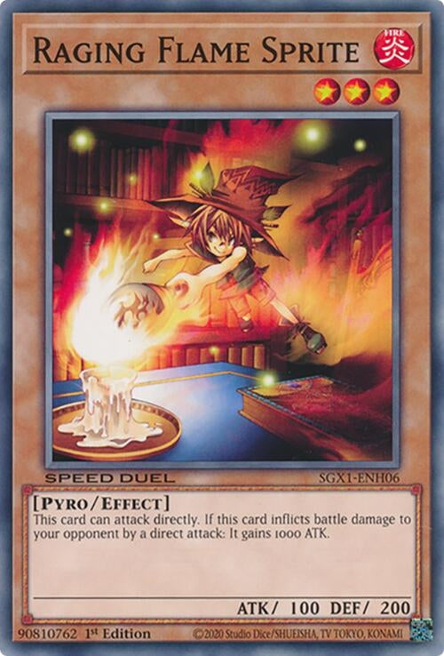 Raging Flame Sprite (SGX1-ENH06)  Common