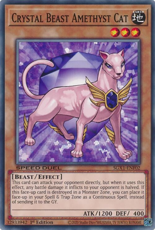 Crystal Beast Amethyst Cat (SGX1-ENF02)  Common