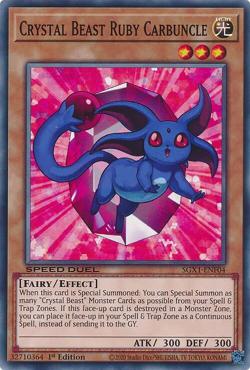 Crystal Beast Ruby Carbuncle (SGX1-ENF04)  Common