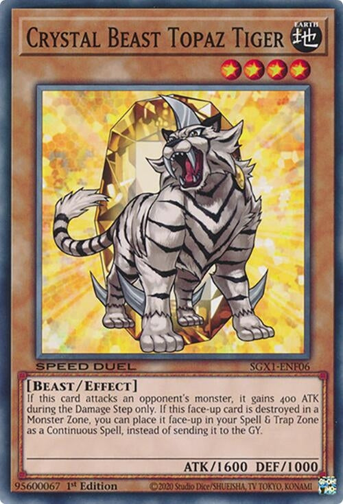 Crystal Beast Topaz Tiger (SGX1-ENF06)  Common