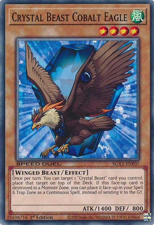 Crystal Beast Cobalt Eagle (SGX1-ENF07)  Common