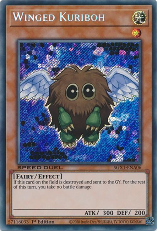 Winged Kuriboh  (SGX1-ENA06)  Secret Rare