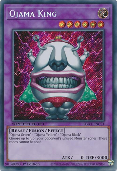 Ojama King  (SGX1-ENC21)  Secret Rare
