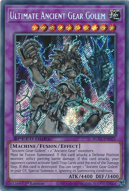 Ultimate Ancient Gear Golem  (SGX1-END21)  Secret Rare