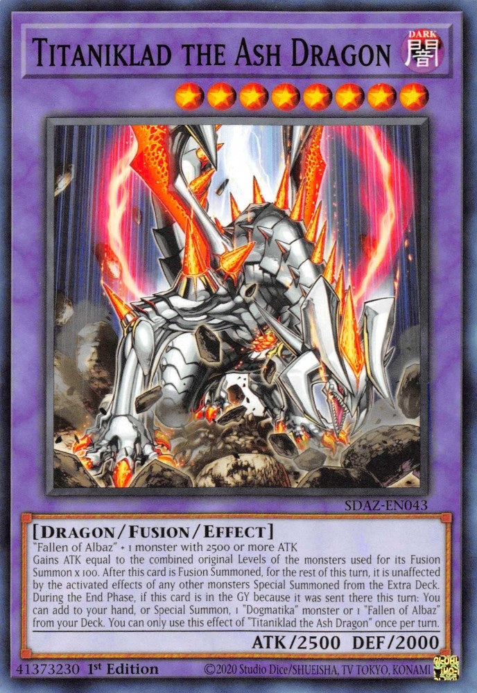 Titaniklad the Ash Dragon (SDAZ-EN043)  Common