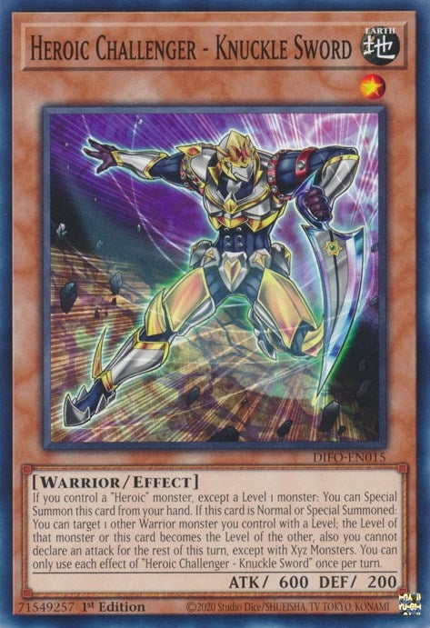 Heroic Challenger - Knuckle Sword (DIFO-EN015) Common