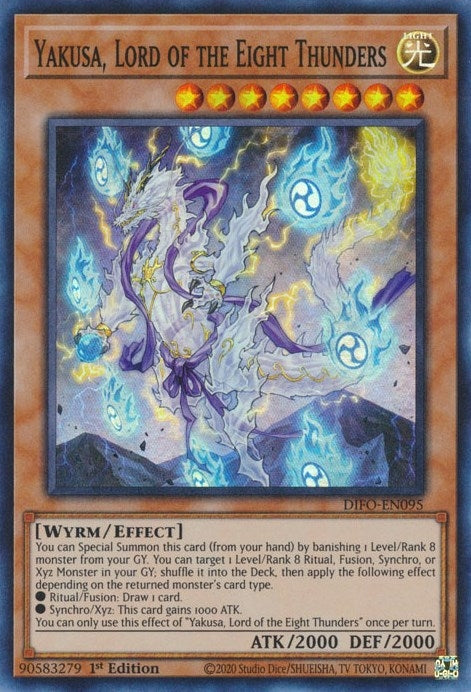Yakusa, Lord of the Eight Thunders (DIFO-EN095) Super Rare