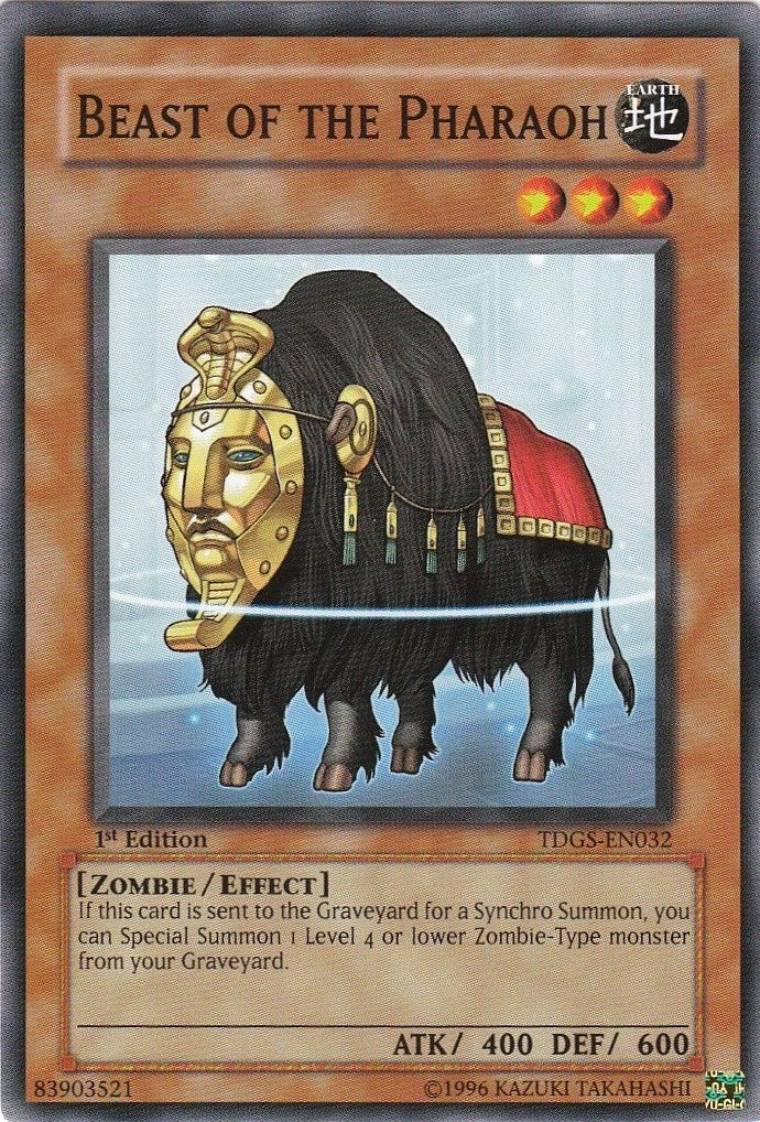 Beast of the Pharaoh (TDGS-EN032) Common