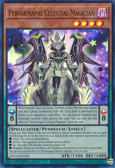 Performapal Celestial Magician (LDS3-EN130) Ultra Rare