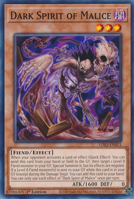 Dark Spirit of Malice (LDS3-EN011) Common
